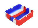 3.2" Square Silicone Ashtray - Assorted Colour