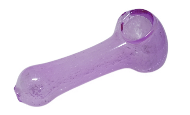 4.5" Purple Glass Hand Pipe - Assorted Design