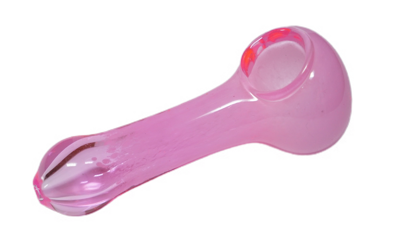 4.5" Pink Glass Hand Pipe - Assorted Design