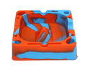 5" Multifunction Square Silicone Ashtray - Assorted Colour