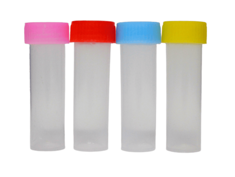 5gm Plastic Vials - 100 Per Box