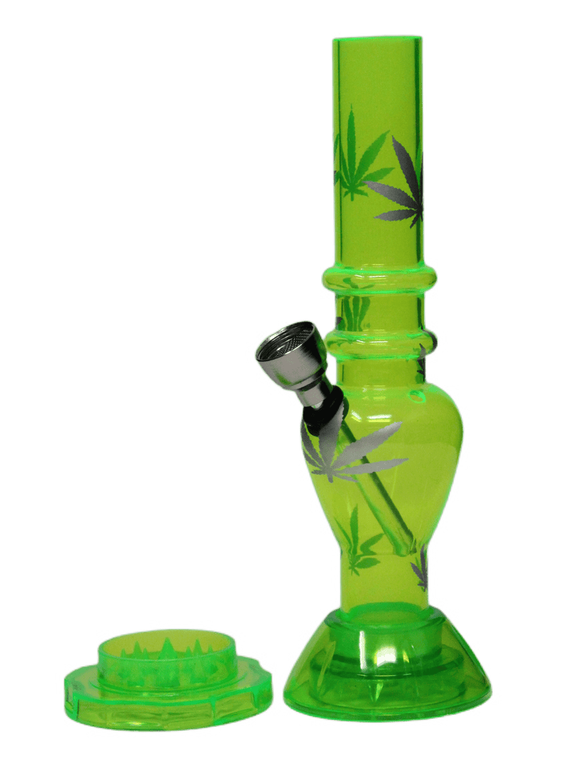 7" Acrylic Water Pipe with Grinder