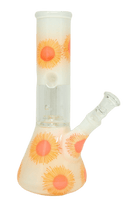8“ Sunburst Single Perc Bong - Assorted Colour