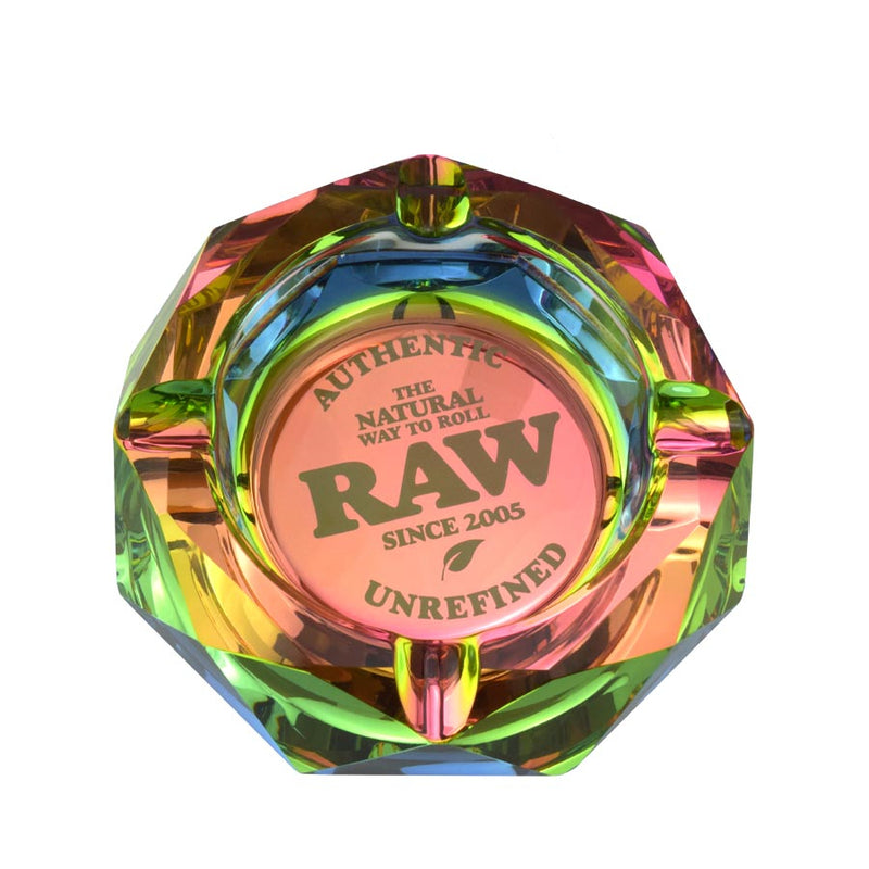 RAW Rainbow Glass Ashtray