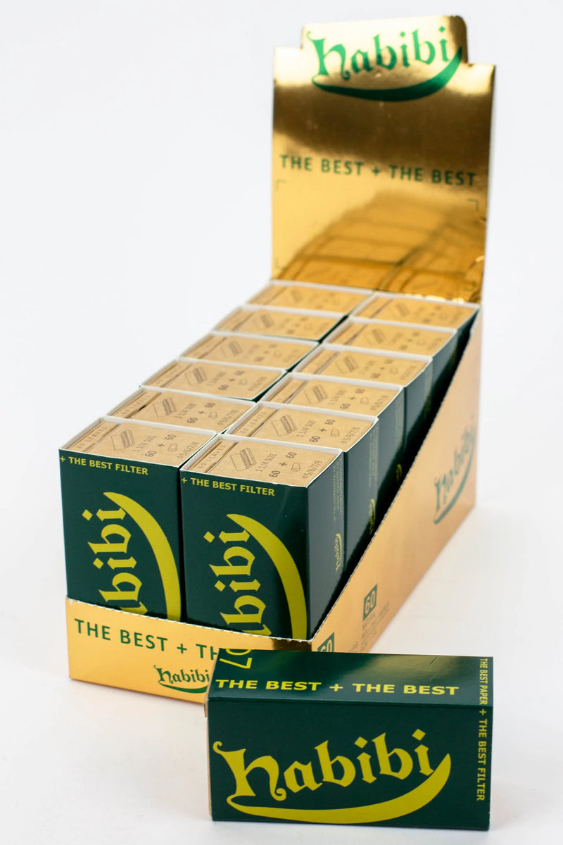 Habibi 1 1/4 rolling paper with pre-rolled tips Box of 12