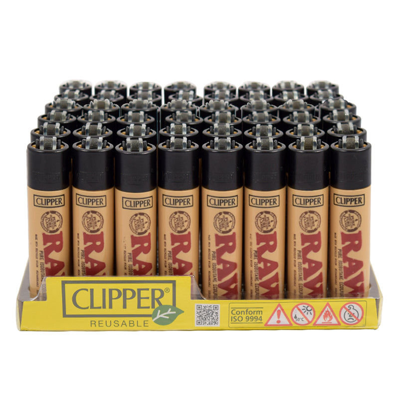 RAW ECO Clipper Lighters - 48'S/Display