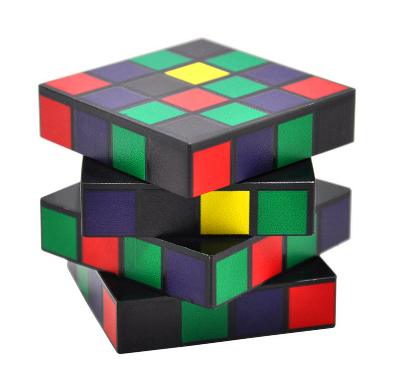 Colour Cube Grinder  - 50mm 4-Piece