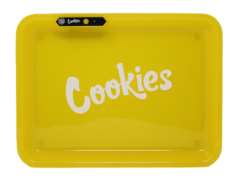 Cookies Sound Control LED Glowing Rolling Tray - Yellow