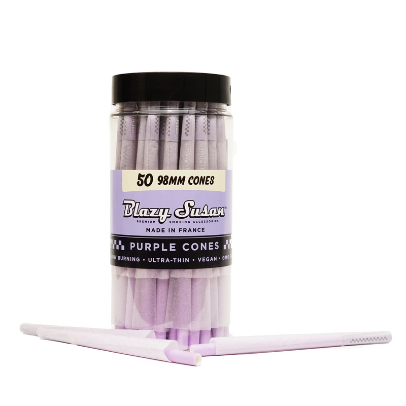 Purple Blazy Susan 98mm Cones - 50pcs/Box