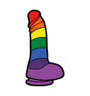 WoodRocket RAINBOW DILDO PIN