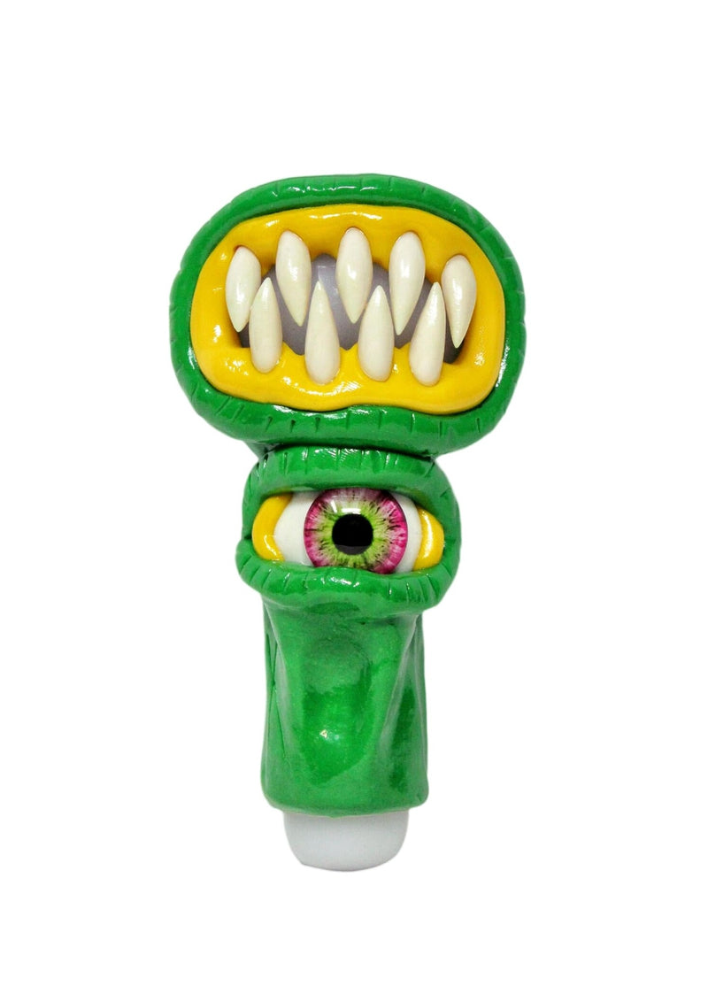 5" Yellow Mouth 3D Handcraft Hand Pipe