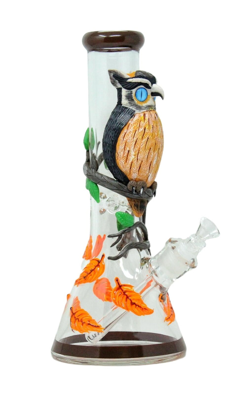 13" 7mm Owl 3D Handcraft Beaker