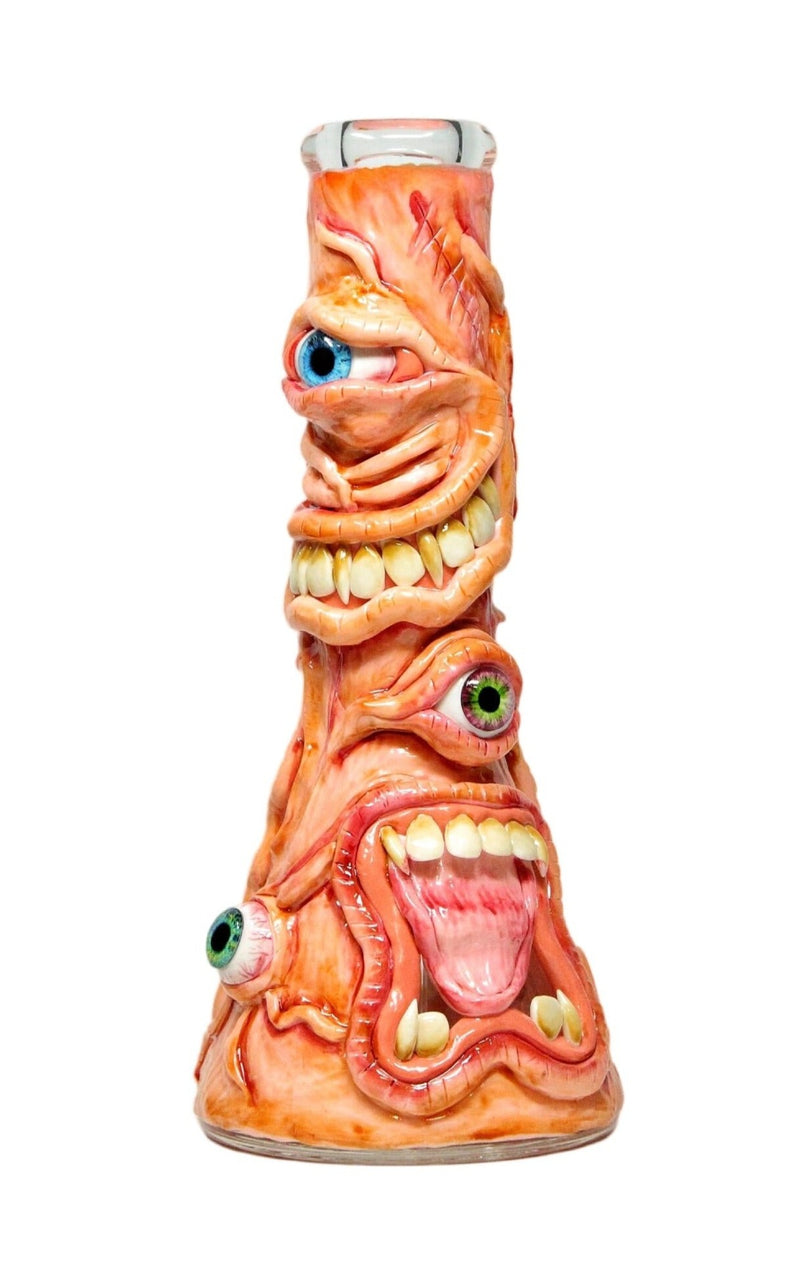 13" 7mm Double Mouth Monster 3D Handcraft Beaker