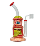 9.7" Green Tongue Monster 3D Handcraft Honeycomb Rig W/ Banger