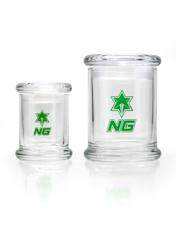 NICE GLASS Airtight Cylinder Glass Jar - Small