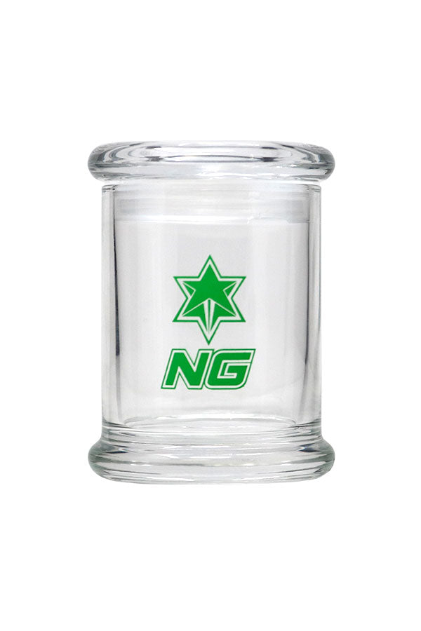 NICE GLASS Airtight Cylinder Glass Jar - Large