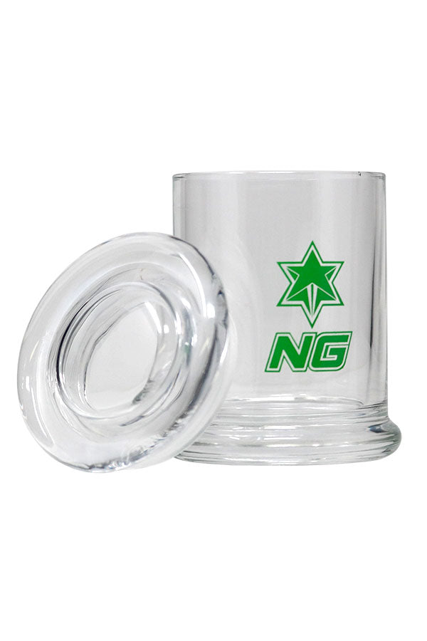 NICE GLASS Airtight Cylinder Glass Jar - Large