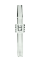 10mm Male Domeless Quartz - Clear Coil Straw