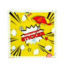 Black Water Proof Stickers - Non-repeating 50pcs/Pack