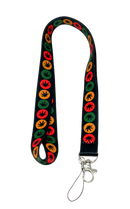 Hemp Leaf Lanyard - 10" x 1" Assorted