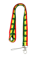 Hemp Leaf Lanyard - 10" x 1" Assorted