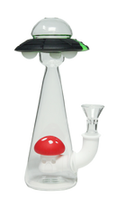 7" Glow in Dark Alien Abduction Bubbler - Assorted Color