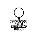 WoodRocket FUCK FUCK FUCK KEYCHAIN