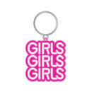 WoodRocket GIRLS GIRLS GIRLS KEYCHAIN