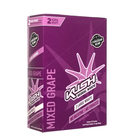 Kush Herbal Wraps - 25 Packs/Box