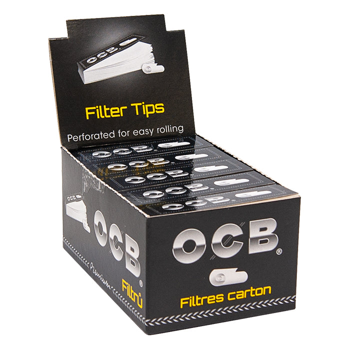 OCB Black Premium Filter Booklets - 25 Packs/Box