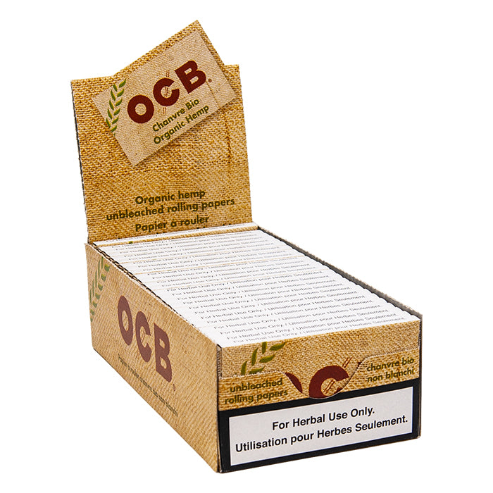 OCB Organic Hemp Double Rolling Papers - 25 Packs/Box