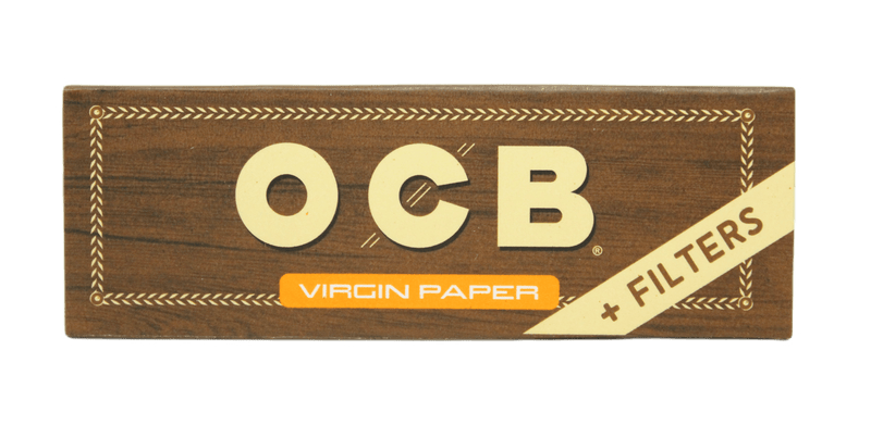 OCB Virgin Unbleached 1 1/4 with Fliters - 24 Packs/Box