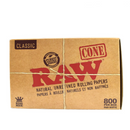 RAW Classic Natural Unrefined Pre-Rolled Cones KS - 800/Box