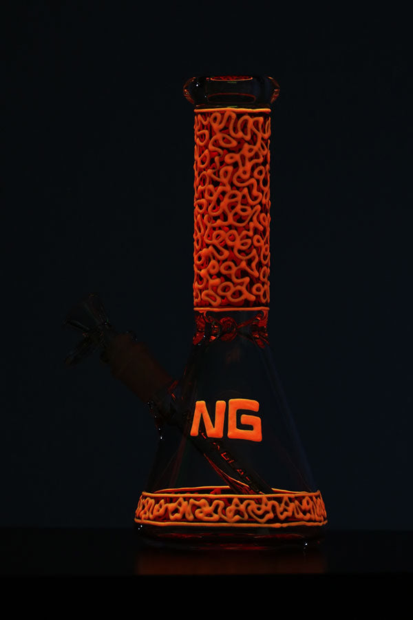 10" NICE GLASS Glow in Dark Beaker