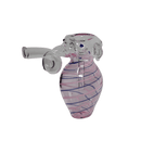 Spiral Nose Elephant Glass Hand Pipe