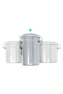 NICE GLASS Stainless Metal Canister - Tall