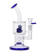8.5" NICE GLASS Double Chamber Bubbler
