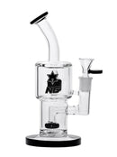 8.5" NICE GLASS Double Chamber Bubbler