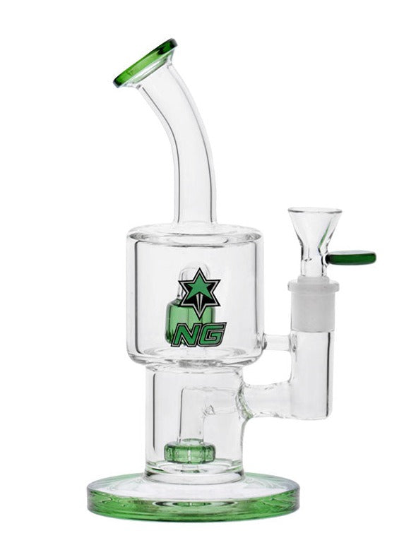 8.5" NICE GLASS Double Chamber Bubbler