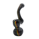 6" Dark Stripe Bubbler - Assorted Colors