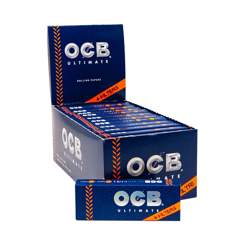 OCB Ultimate 1 1/4 with Filters - 24 Packs/ Box